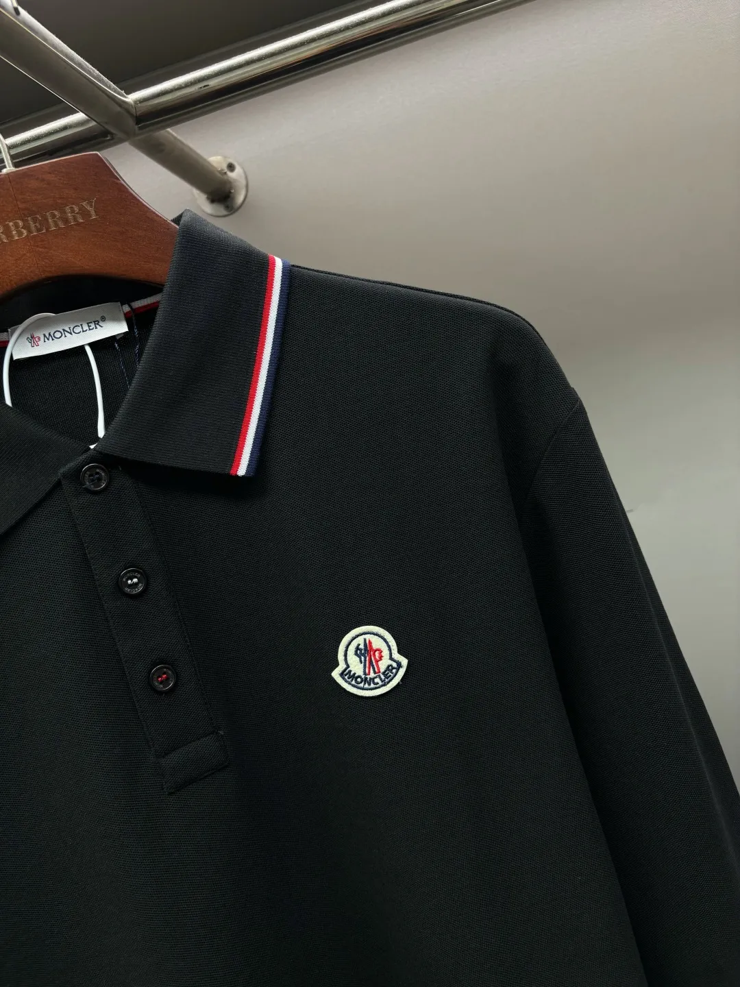 MONCLER New Arrival Polo Same Style 260 ， Factory New Arrival Versatile : Black White Royal Blue Gray Size：S-XXL